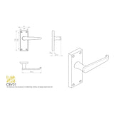 Carlisle Brass Door Furniture Polished Brass / Latch Handles Carlisle Brass - Contract Victorian Lever on Latch Backplate - Polished Brass