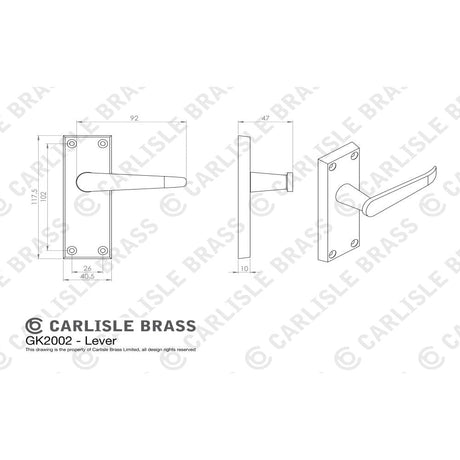Carlisle Brass Door Furniture Electro Brass / Handles, Hinges and Latch Pack Carlisle Brass - CONTRACT VICTORIAN STRAIGHT LATCH PACK