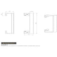 Carlisle Brass Door Furniture Polished Brass / Pull Handle (Backplate) Carlisle Brass - Cranked Pull Handle - Polished Brass