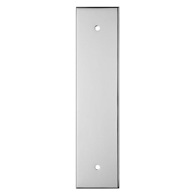 Carlisle Brass Cabinet Hardware Polished Chrome / Cabinet Pull Handle on Backplate / 168 x 40mm Carlisle Brass - Cupboard Pull backplates - 168 x 40mm - Polished Chrome