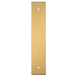 Carlisle Brass Cabinet Hardware Satin Brass / Cabinet Pull Handle on Backplate / 200 x 40mm Carlisle Brass - Cupboard Pull backplates - 200 x 40mm - Satin Brass
