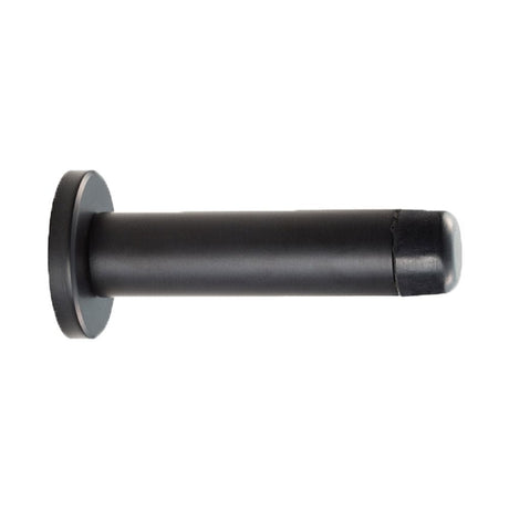Carlisle Brass Door Furniture Matt Black / Projection Door Stop Carlisle Brass - Cylinder Pattern Door Stop - with Rose - Matt Black