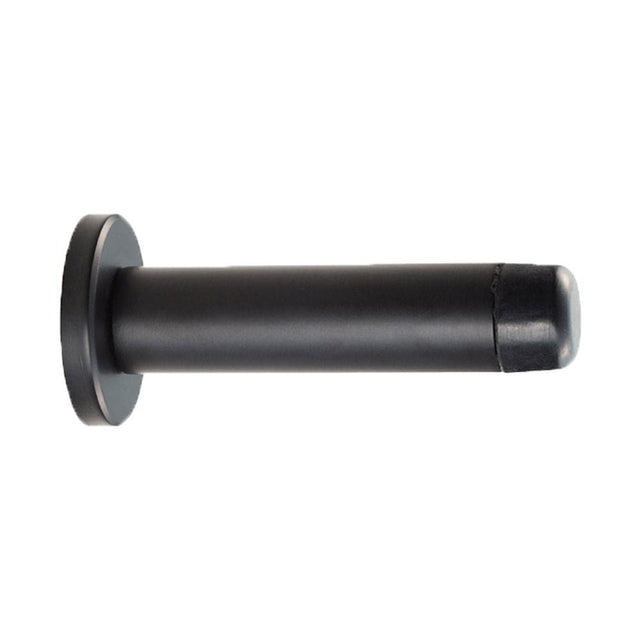 Carlisle Brass Door Furniture Matt Black / Projection Door Stop Carlisle Brass - Cylinder Pattern Door Stop - with Rose - Matt Black