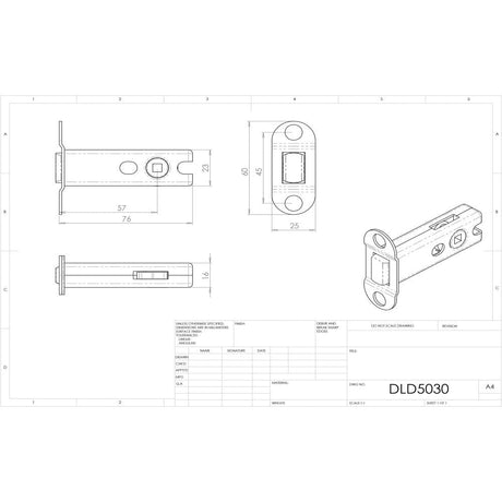 Carlisle Brass Locks & Latches Stainless Steel / Tubular Dead Bolts / 3" / 76mm Carlisle Brass - Dead Bolt 76mm - Stainless Steel