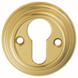 Carlisle Brass Door Furniture Polished Brass / Euro Profile Escutcheons Carlisle Brass - Delamain Euro Profile Escutcheon - Polished Brass
