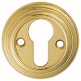 Carlisle Brass Door Furniture Polished Brass / Euro Profile Escutcheons Carlisle Brass - Delamain Euro Profile Escutcheon - Polished Brass