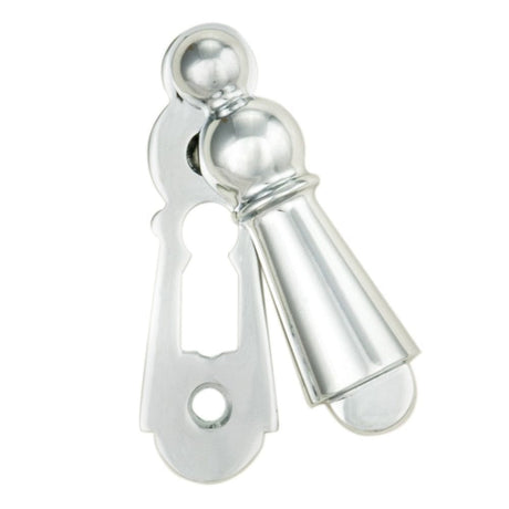 Carlisle Brass Door Furniture Polished Chrome / Mortice Key Profile Escutcheons Carlisle Brass - Delamain Large Covered Escutcheon - Polished Chrome