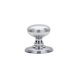 Carlisle Brass Door Furniture Polished Chrome / Mortice Knobs Carlisle Brass - Delamain Ringed Mortice Knobs - Polished Chrome