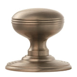 Carlisle Brass Door Furniture Satin Nickel / Mortice Knobs Carlisle Brass - Delamain Ringed Mortice Knobs - Satin Nickel