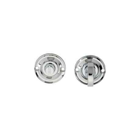 Carlisle Brass Door Furniture Polished Chrome / No Carlisle Brass - Delamain Small Turn and Release - Polished Chrome