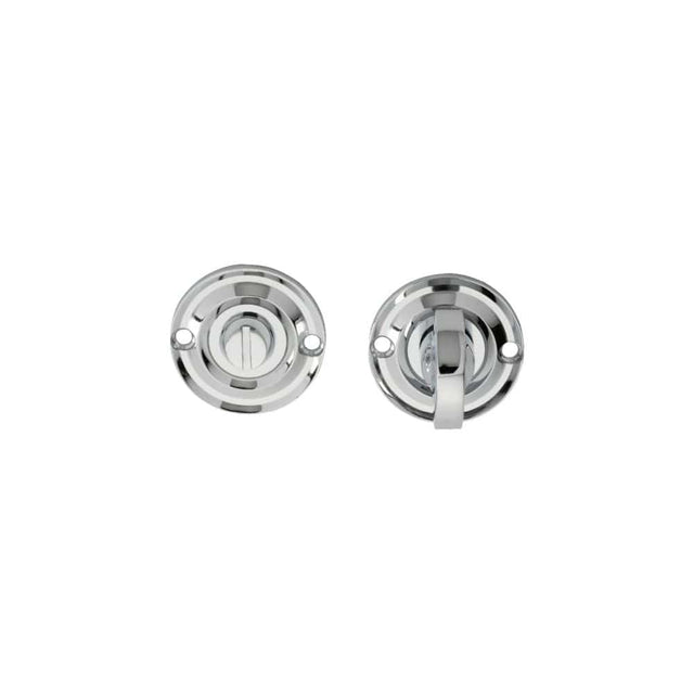Carlisle Brass Door Furniture Polished Chrome / No Carlisle Brass - Delamain Small Turn and Release - Polished Chrome