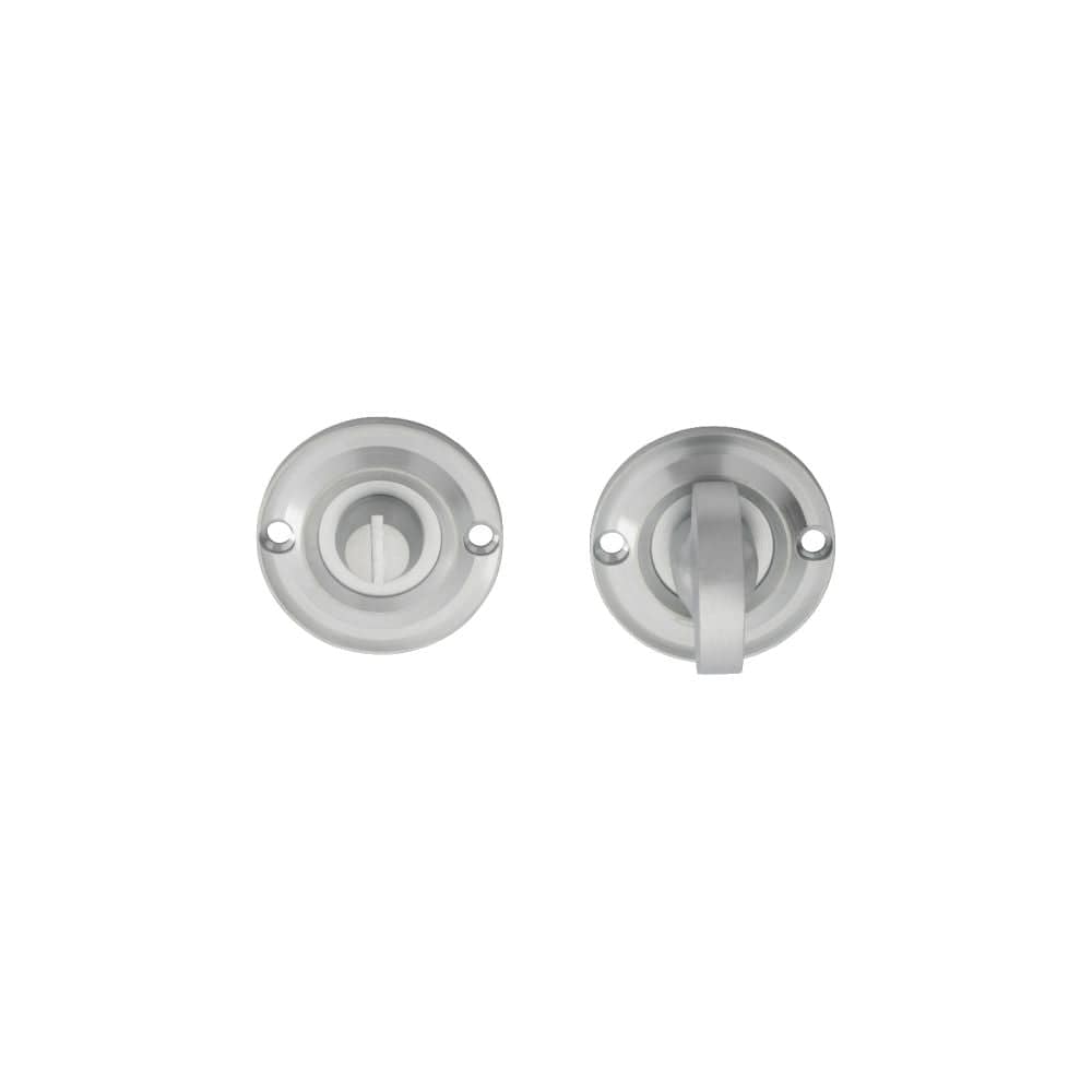 Carlisle Brass Door Furniture Satin Chrome / No Carlisle Brass - Delamain Small Turn and Release - Satin Chrome