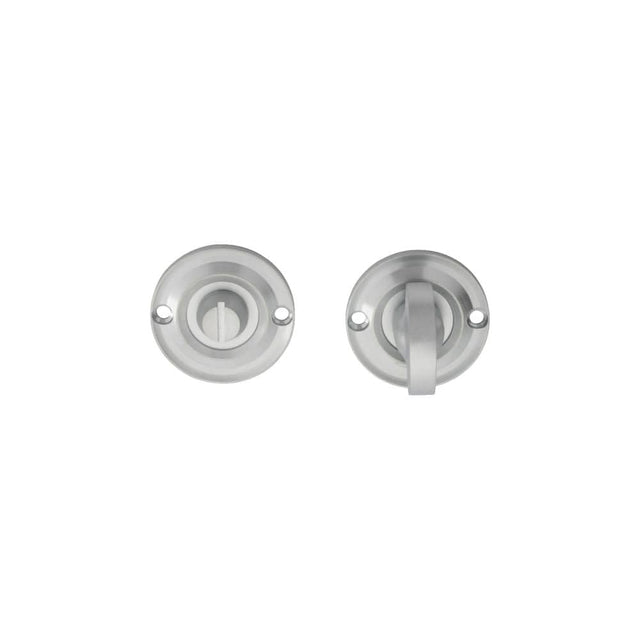 Carlisle Brass Door Furniture Satin Chrome / No Carlisle Brass - Delamain Small Turn and Release - Satin Chrome