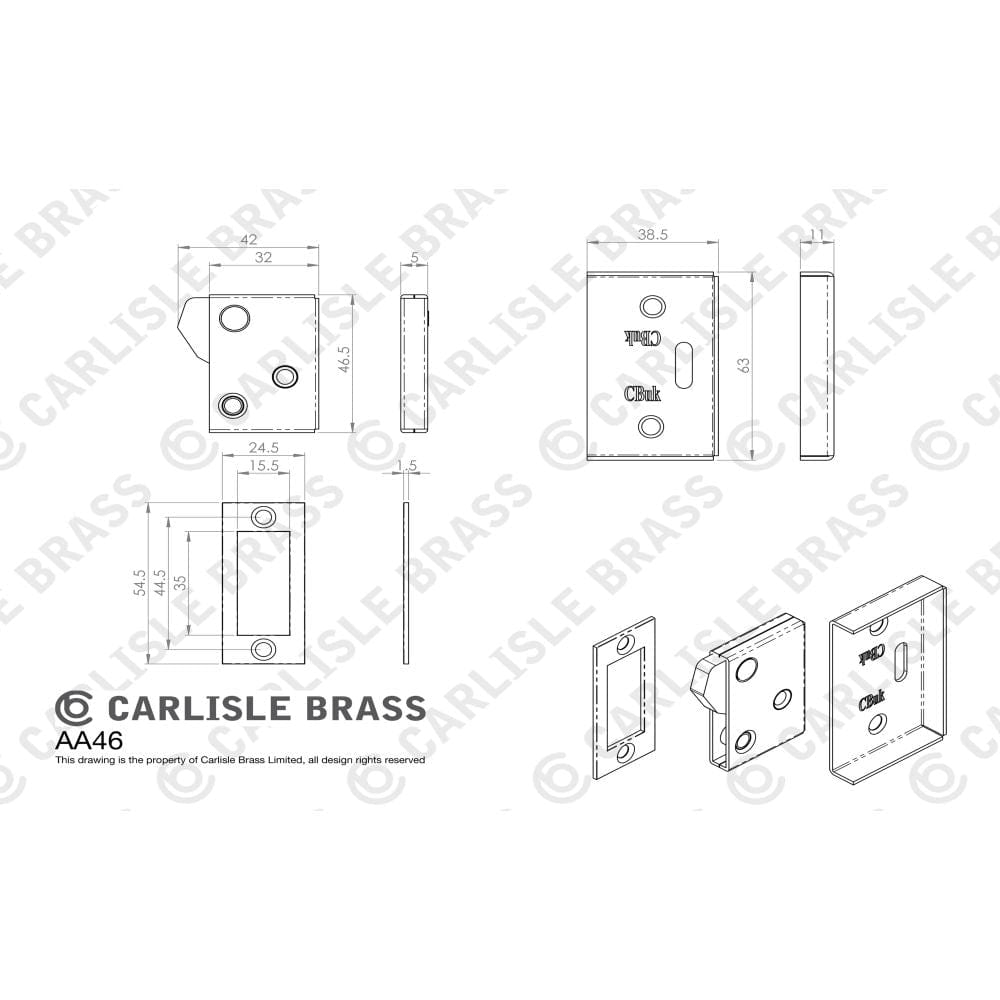 Carlisle Brass Cabinet Hardware Polished Chrome / Touch Catch Carlisle Brass - Easi-Keep Latch - Polished Chrome