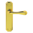 Carlisle Brass Door Furniture Polished Brass / Latch Handles Carlisle Brass - Eden Lever on Latch Backplate - Polished Brass
