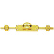 Carlisle Brass Accessories Polished Brass / Espagnolette Bolts Carlisle Brass - Espagnolette Bolt - Oval Knob Set - Polished Brass