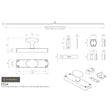 Carlisle Brass Accessories Satin Chrome / Espagnolette Bolts Carlisle Brass - Espagnolette Bolt - Oval Knob Set - Satin Chrome