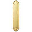 Carlisle Brass Door Furniture Polished Brass / Finger Plates / 302 x 65mm Carlisle Brass - Finger Plate Shaped End 302 x 65mm - Polished Brass