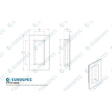 Carlisle Brass Door Furniture Satin PVD / Flush Handle / Rectangular Carlisle Brass - Flush Pull - Satin PVD
