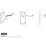 Carlisle Brass Door Furniture Polished Brass / Latch Handles Carlisle Brass - Georgian Lever on Latch Backplate Contract - Polished Brass