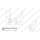 Carlisle Brass Accessories Matt Bronze / Hat & Coat Hooks Carlisle Brass - Hat and Coat Hook - Matt Bronze