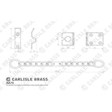 Carlisle Brass Door Furniture Satin Chrome / Door Chains Carlisle Brass - Heavy Door Chain - Satin Chrome