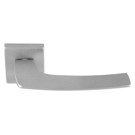 Carlisle Brass Door Furniture Satin Chrome / Square Rose Carlisle Brass - Katana Lever On Concealed Fix Push-On Square Rose - Satin Chrome
