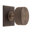 Carlisle Brass Cabinet Hardware Antique brass / Cabinet Knob on Backplate Carlisle Brass - Knurled Radio Knob on Backplate