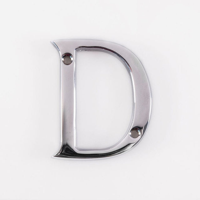 Carlisle Brass Door Furniture Polished Chrome / Letters / D Carlisle Brass - Letter D - Polished Chrome