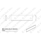 Carlisle Brass Door Furniture Satin Stainless Steel/Polished Chrome / Interior Letter Flap / 280 x 78mm Carlisle Brass - Letter Tidy 280 x 78mm - SSS/Polished Chrome