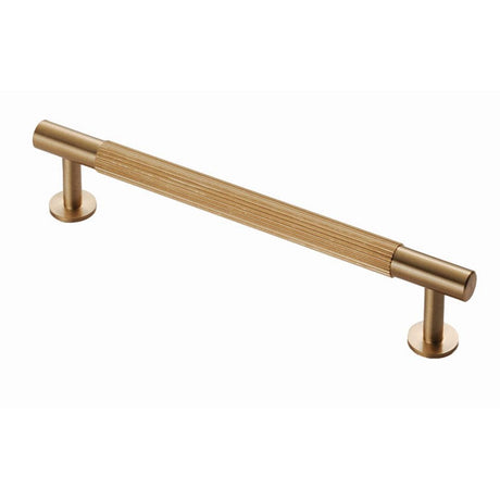 Carlisle Brass Cabinet Hardware Satin Brass / Cabinet Pull Handles / 160mm c/c Carlisle Brass - Lines Pull Handle 160mm c/c - Satin Brass
