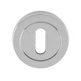 Carlisle Brass Door Furniture Polished Chrome / Mortice Key Profile Escutcheons Carlisle Brass - Lock Escutcheon - Polished Chrome
