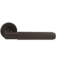 Carlisle Brass Door Furniture Matt Bronze / Round Rose Carlisle Brass - Masano Lever On Rose - Matt Bronze