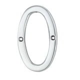 Carlisle Brass Door Furniture Polished Chrome / Numerals / 9 Carlisle Brass - Numerals (0-9) Number 0 - Polished Chrome