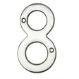 Carlisle Brass Door Furniture Satin Chrome / Numerals / 9 Carlisle Brass - Numerals (0-9) Number 8 - Satin Chrome