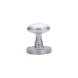 Carlisle Brass Door Furniture Satin Chrome / Mortice Knobs Carlisle Brass - Oval Mortice Knob - Satin Chrome