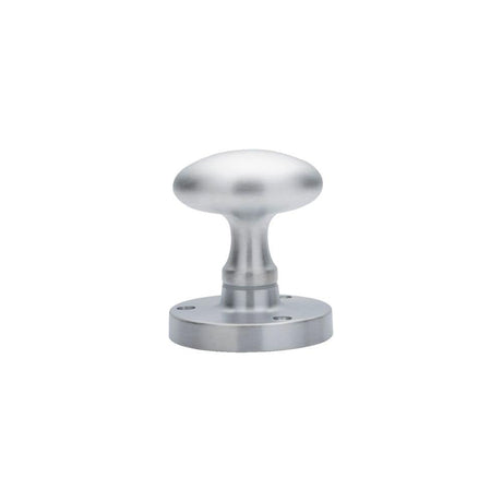 Carlisle Brass Door Furniture Satin Chrome / Mortice Knobs Carlisle Brass - Oval Mortice Knob - Satin Chrome