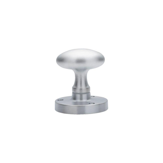 Carlisle Brass Door Furniture Satin Chrome / Mortice Knobs Carlisle Brass - Oval Mortice Knob - Satin Chrome