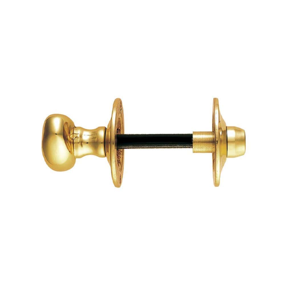 Carlisle Brass Door Furniture Polished Brass / No Carlisle Brass - Oval Thumb Turn with Coin Release - Polished Brass