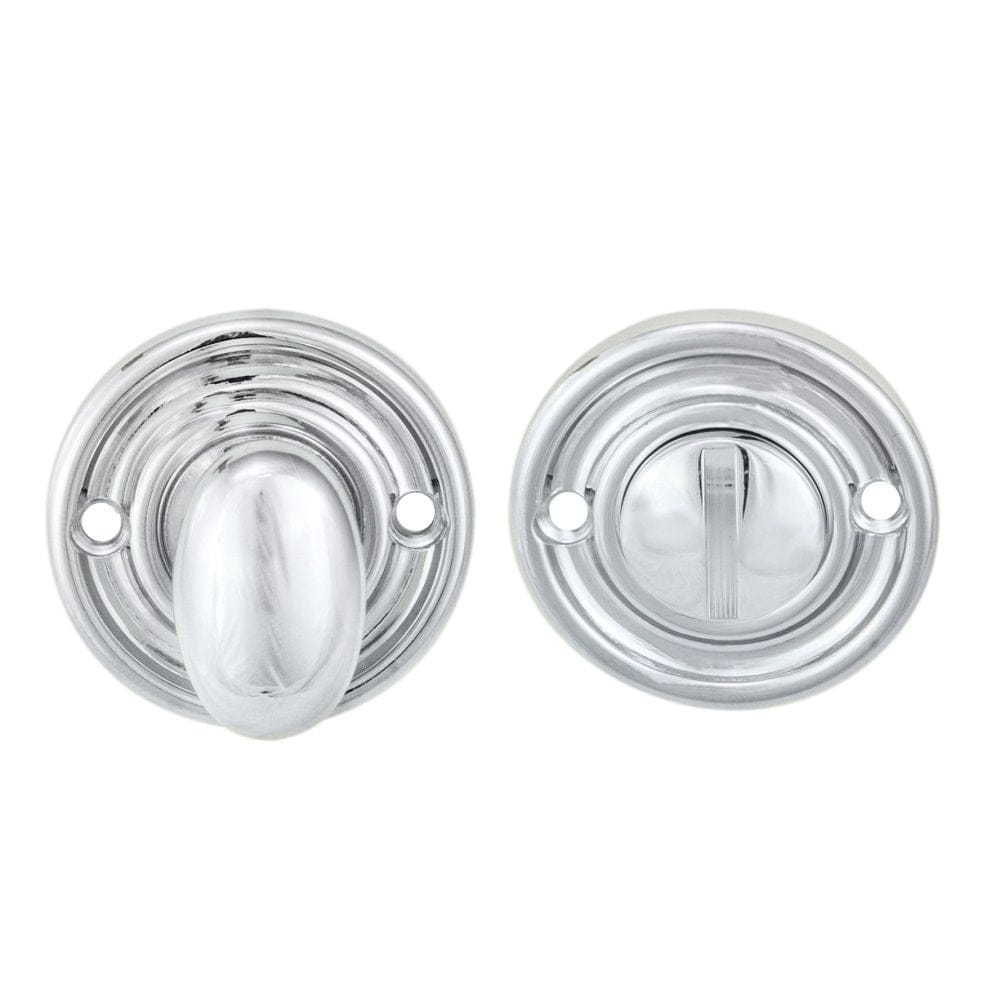 Carlisle Brass Door Furniture Polished Chrome / No Carlisle Brass - Oval Turn and Release - Polished Chrome