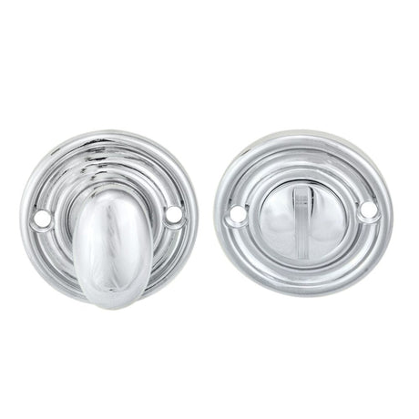 Carlisle Brass Door Furniture Polished Chrome / No Carlisle Brass - Oval Turn and Release - Polished Chrome