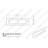 Carlisle Brass Door Furniture Satin Chrome / Letter Plates / 277 x 95mm Carlisle Brass - Plain Letter Plate 277.5 x 95mm - Satin Chrome