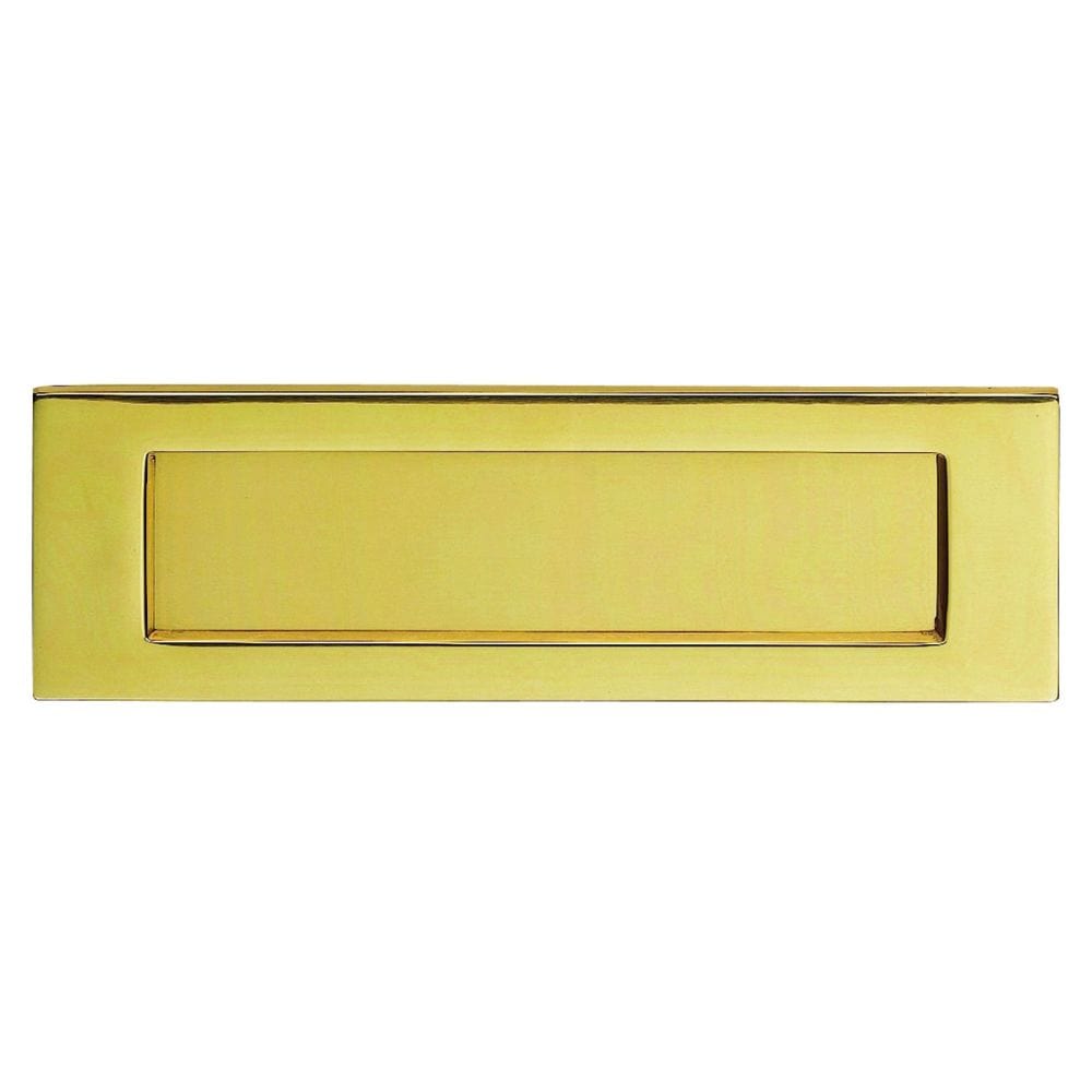 Carlisle Brass Door Furniture Polished Brass / Letter Plates / 358 x 113mm Carlisle Brass - Plain Letter Plate 358 x 113mm - Polished Brass