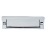Carlisle Brass Door Furniture Polished Chrome / Postal Knockers / 256 x 80mm Carlisle Brass - Postal Knocker 256 x 80mm - Polished Chrome