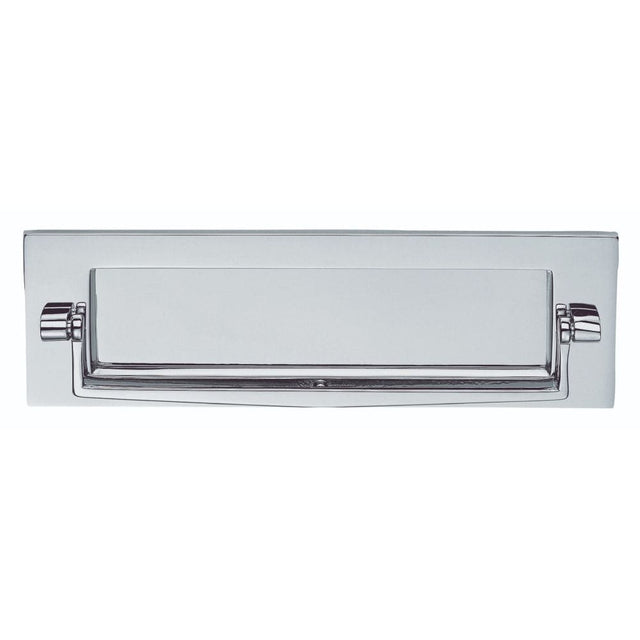 Carlisle Brass Door Furniture Polished Chrome / Postal Knockers / 256 x 80mm Carlisle Brass - Postal Knocker 256 x 80mm - Polished Chrome