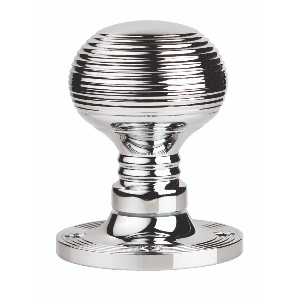 Carlisle Brass Door Furniture Polished Chrome / Rim Knobs Carlisle Brass - Queen Anne Mortice Rim Knob - Polished Chrome