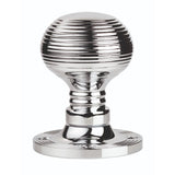 Carlisle Brass Door Furniture Polished Chrome / Rim Knobs Carlisle Brass - Queen Anne Mortice Rim Knob - Polished Chrome