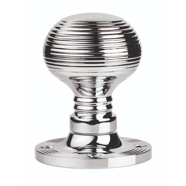 Carlisle Brass Door Furniture Polished Chrome / Rim Knobs Carlisle Brass - Queen Anne Mortice Rim Knob - Polished Chrome