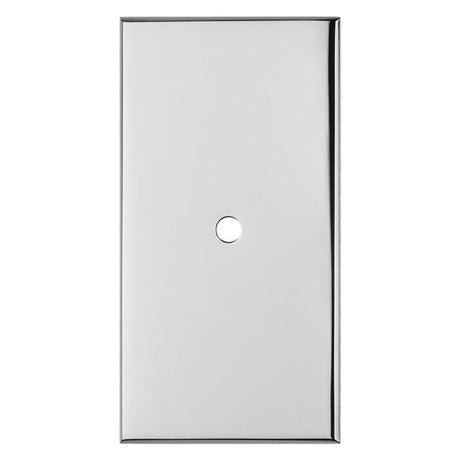 Carlisle Brass Cabinet Hardware Polished Chrome / Cabinet Knob on Backplate Carlisle Brass - Rectangular Cupboard knob Backplate