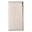 Carlisle Brass Cabinet Hardware Polished Nickel / Cabinet Knob on Backplate Carlisle Brass - Rectangular Cupboard knob Backplate